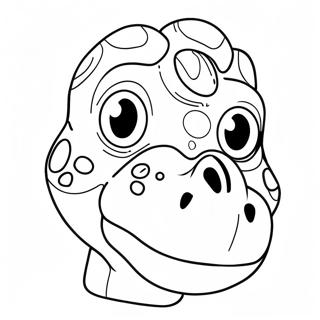 Dinosaur Mask Coloring Page 56893-45404