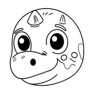 Dinosaur Mask Coloring Pages