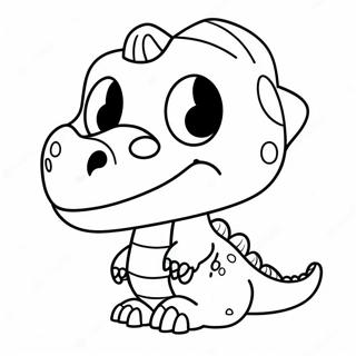 Cute Dinosaur Mask Coloring Page 56894-45399