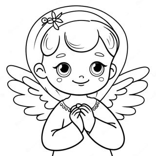 Precious Moments Angel Coloring Page 56903-45407