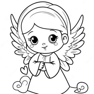 Precious Moments Angel Coloring Page 56903-45408