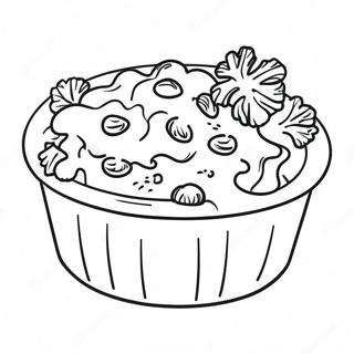 Cheesy Mac And Cheese With Broccoli Coloring Page 56934-45451