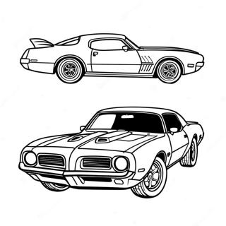 Trans Am Classic Car Coloring Page 56943-45434