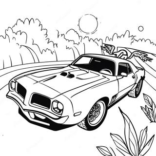 Trans Am Classic Car Coloring Page 56943-45435