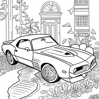 Trans Am Classic Car Coloring Page 56943-45436