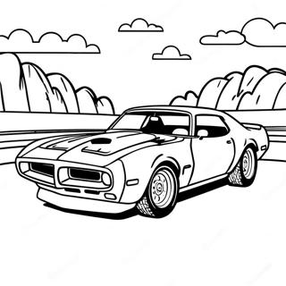 Trans Am Racing Scene Coloring Page 56944-45437