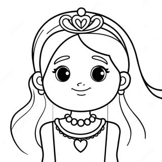 Cartoon Girl Coloring Pages