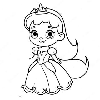 Adorable Cute Disney Princess Coloring Page 56963-45702