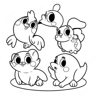 Charming Disney Animal Friends Coloring Page 56964-45454