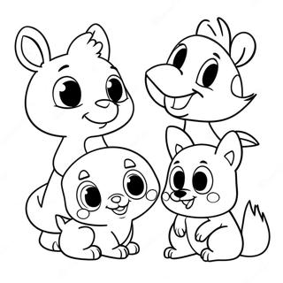 Charming Disney Animal Friends Coloring Page 56964-45455