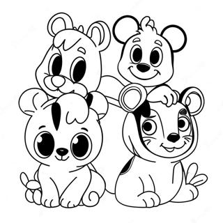 Charming Disney Animal Friends Coloring Page 56964-45710