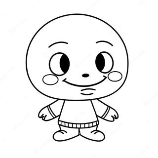 Cute Error Sans With A Smile Coloring Page 56974-45465