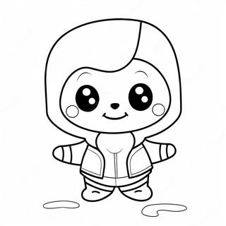 Cute Error Sans With A Smile Coloring Page 56974-45467