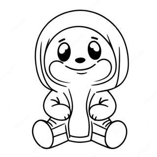 Cute Error Sans With A Smile Coloring Page 56974-45719