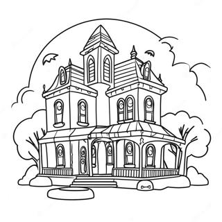 Haunted Mansion Coloring Page 5697-4653