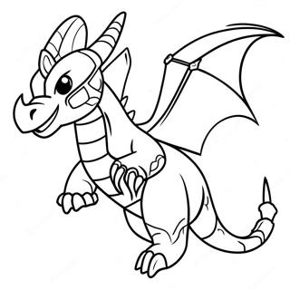 Fierce Ninjago Dragon In Flight Coloring Page 57014-45500