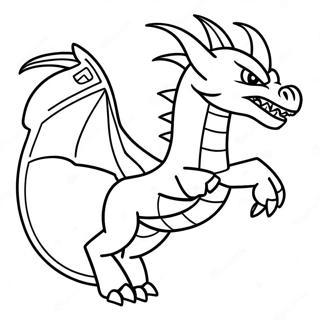 Fierce Ninjago Dragon In Flight Coloring Page 57014-45750