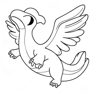 Lugia In Flight Coloring Page 57024-45507