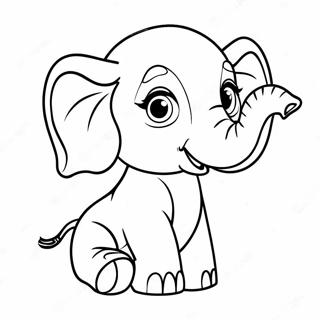 Baby Elephant Coloring Page 57063-45533