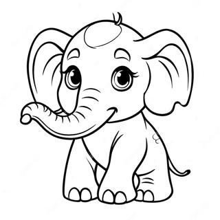 Baby Elephant Coloring Page 57063-45534