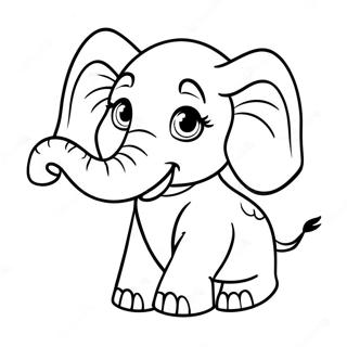 Baby Elephant Coloring Page 57063-45535