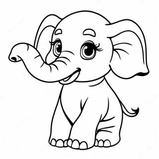 Baby Elephant Coloring Page 57063-45785