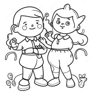 Fun State Testing Characters Coloring Page 57074-45547