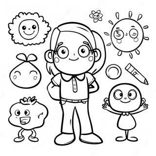 Fun State Testing Characters Coloring Page 57074-45797