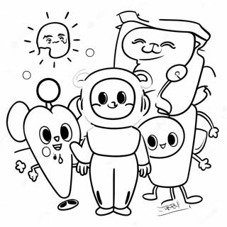 Fun State Testing Characters Coloring Page 57074-45798