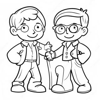 Fun State Testing Characters Coloring Page 57074-45800