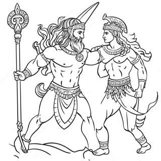 Advanced Mythology Coloring Pages