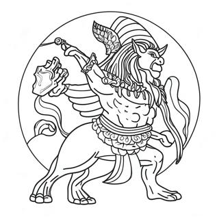 Advanced Mythology Coloring Page 57083-45808