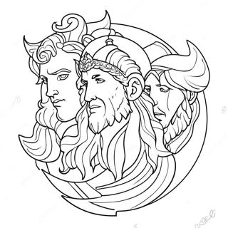 Epic Greek Gods Coloring Page 57084-45553