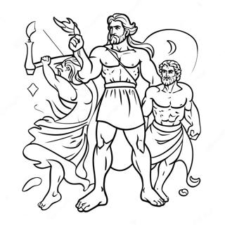 Epic Greek Gods Coloring Page 57084-45555