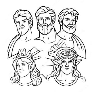 Epic Greek Gods Coloring Page 57084-45801