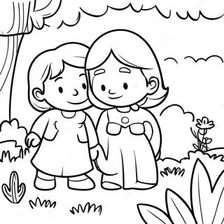 Elinor And Friends Exploring Nature Coloring Page 57094-45814