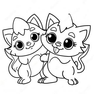 Cute Gremlins Playing Coloring Page 57104-45823