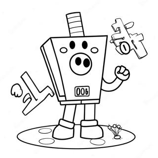 Numberblocks 100 Coloring Page 57113-45826