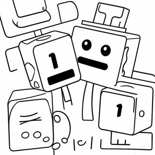 Numberblocks 100 Coloring Page 57113-45827