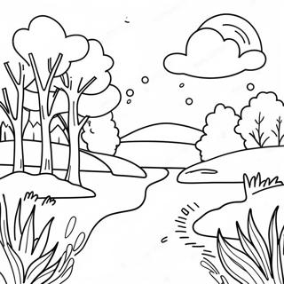 Beautiful Swedish Landscape Coloring Page 57124-45837