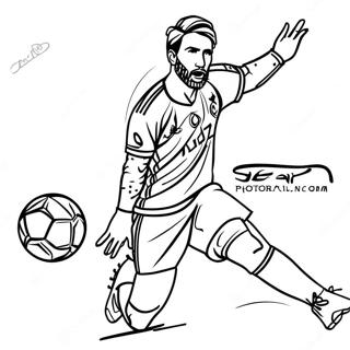 Sergio Ramos Coloring Page 57133-45841