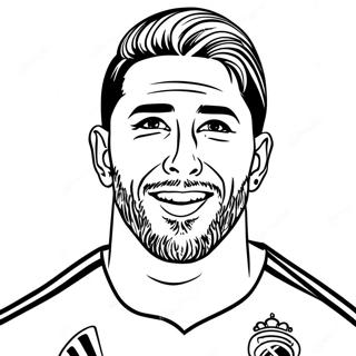 Sergio Ramos Coloring Page 57133-45842