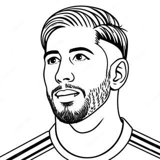 Sergio Ramos Coloring Page 57133-45843