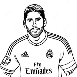 Sergio Ramos Coloring Page 57133-45844