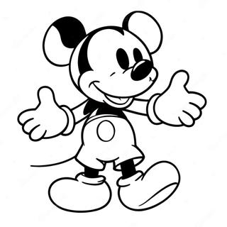 Mickey Mouse Tattoo Coloring Page 57144-45854