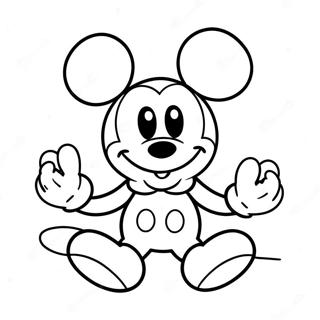 Mickey Mouse Tattoo Coloring Page 57144-45855