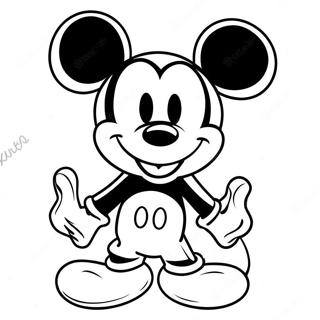 Mickey Mouse Tattoo Coloring Page 57144-45856