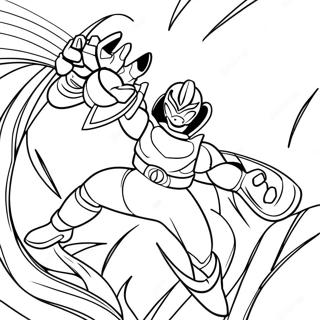 Mighty Morphin Pink Power Ranger Coloring Page 57154-45866