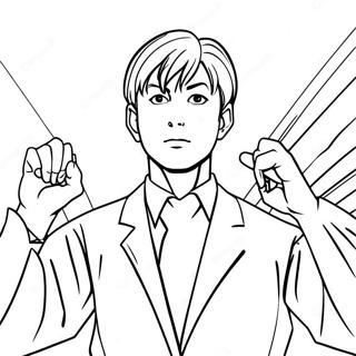 Shinji Ikari In Action Coloring Page 57164-45870