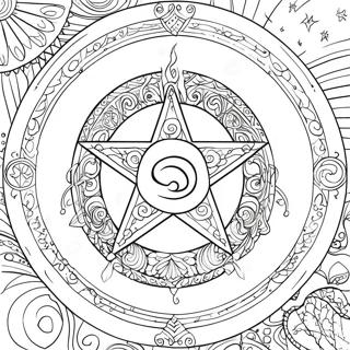 Wiccan Symbols Coloring Page 57173-45875